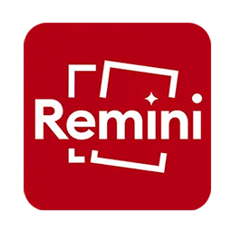 Remini logo – AI-powered photo and video enhancement and restoration tool
